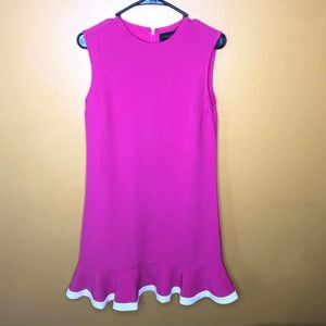 Victoria Beckham Sleeveless Pink White Dress, XS